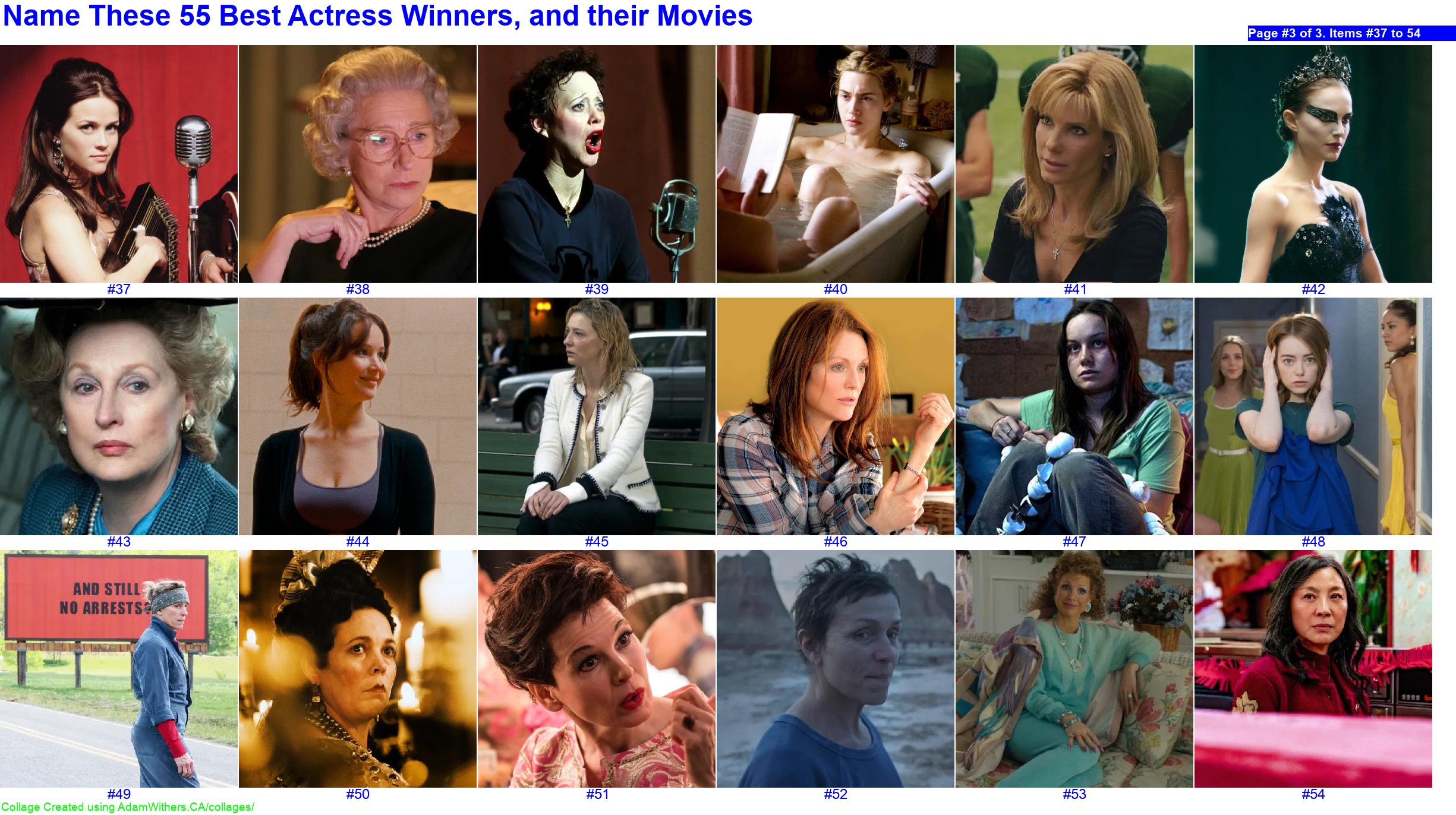 CollageC: guessBestActress Page 3